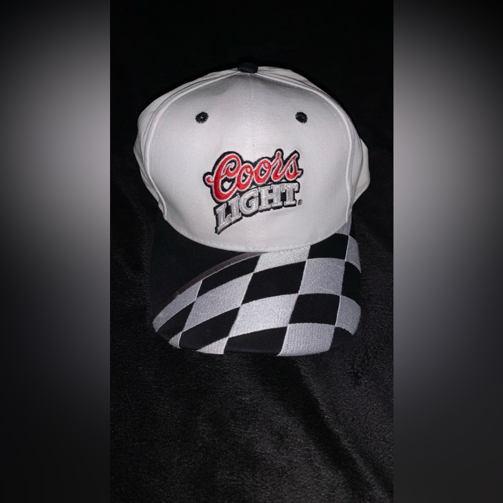 Vintage Kudzu Checkered Coors Light Racing Cap